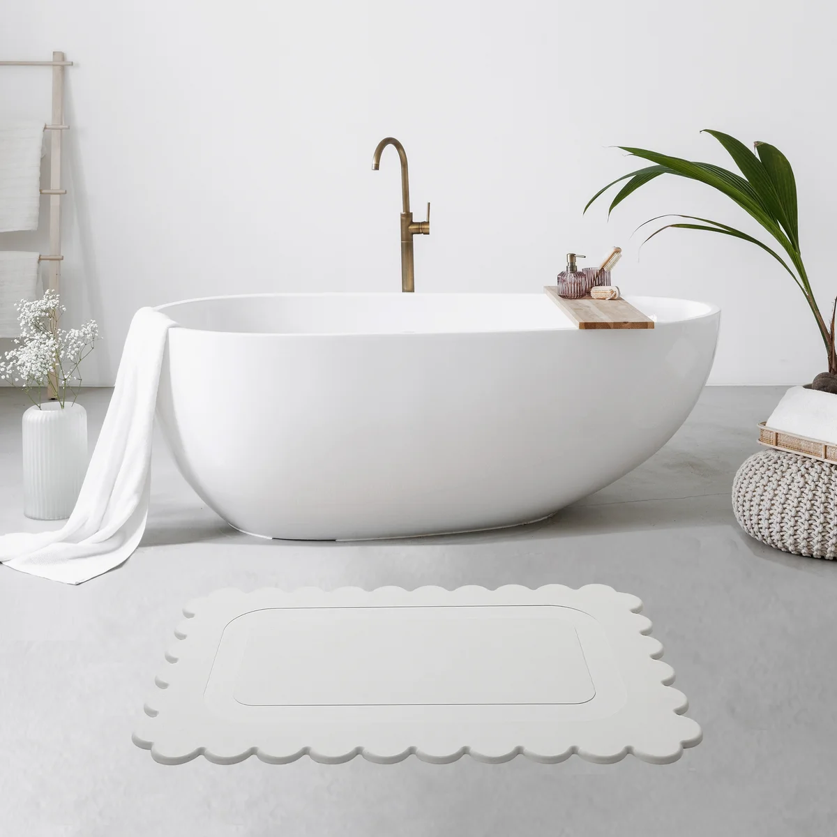 24'' x 15'' Diatomaceous Quick-Drying Stone Bath Mat