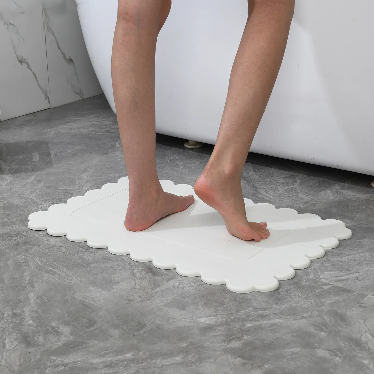 24'' x 15'' Diatomaceous Quick-Drying Stone Bath Mat
