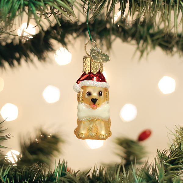 Mini Jolly Pup Ornament 2x1x1 Inches by Old World Christmas