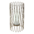 Geometric-iron-candle-holder-with-glass-hurricane-Candle-Holders