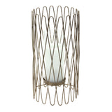 Geometric-iron-candle-holder-with-glass-hurricane-Candle-Holders