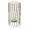 Geometric-iron-candle-holder-with-glass-hurricane-Candle-Holders