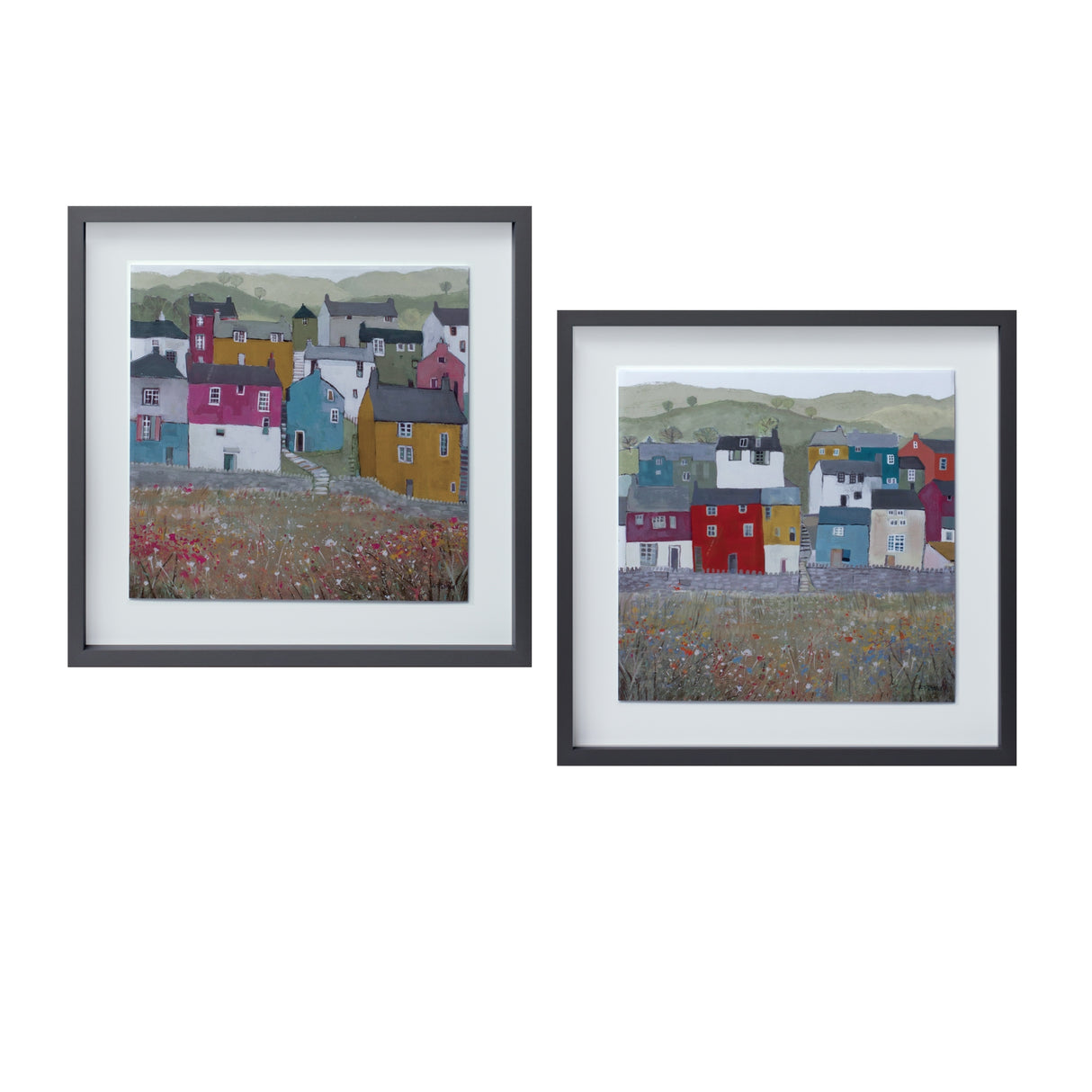 Wood-framed-house-print-(set-of-2)-Wall-Art