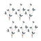 Blue-and-Black-Wire-Butterfly-Spray-(Set-of-6)-Artificial-Non-Flowering-Plants