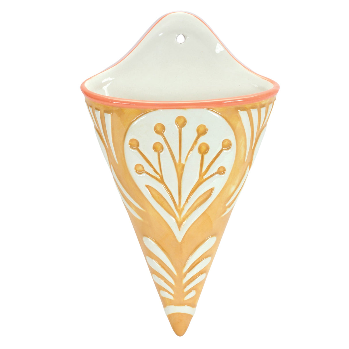 Ornamental Ceramic Wall Pocket (Set of 2)