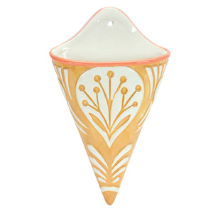 Ornamental Ceramic Wall Pocket (Set of 2)