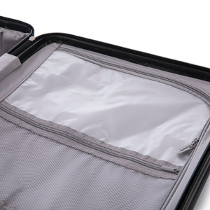 ABS Spinner Wheel Luggage Carry On Suitcase with Cup Holder and USB Port