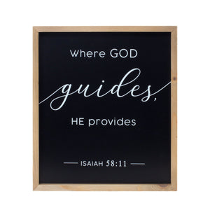 Framed Beauty and God Plaque (Set of 2)