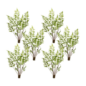 Varigated-fern-bundle-with-sprout-accents-(set-of-6)-Artificial-Flowering-Plants