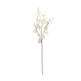 Ivory Silver Dollar Eucalyptus Leaf Spray (Set of 6)