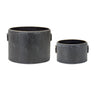 Round-Distressed-Metal-Planter-with-Handles-(Set-of-2)-Pots-&-Planters