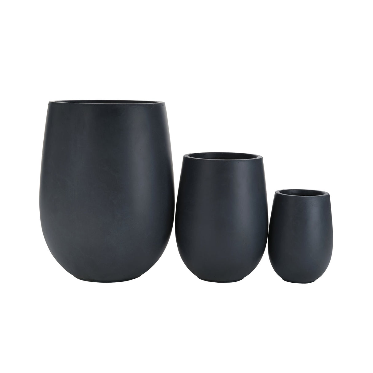 Lightweight Round MGO Outdoor Planter Set - 3 Sizes