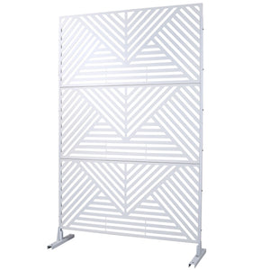 Freestanding Outdoor & Indoor Freestanding Metal Privacy Screen