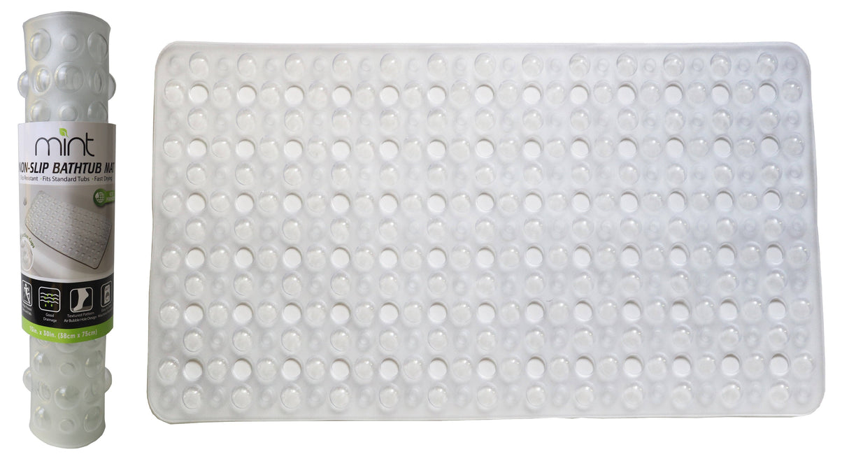 Non Skid Bubble Bath Mat - 4 Colors!