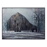 Metal framed modern barn canvas painting wall art 31.5"l