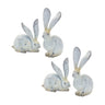 Weathered-Stone-Rabbit-Statue-with-Distressed-Finish-(Set-of-4)-Sculptures-&-Statues