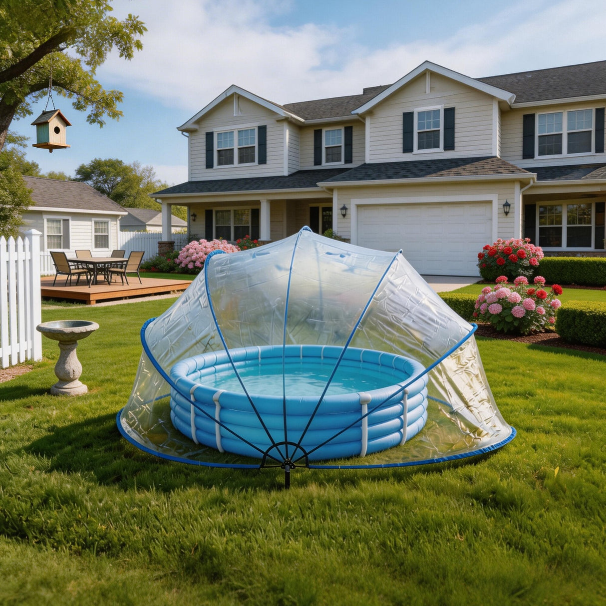 16.4ft Ground-Mounted Retractable Pool Cover