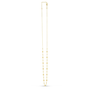 14k Yellow Gold Bead Necklace