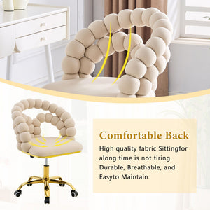 Puffy Bubble, Ball Chain Accent Chair With 5 Claw Casters