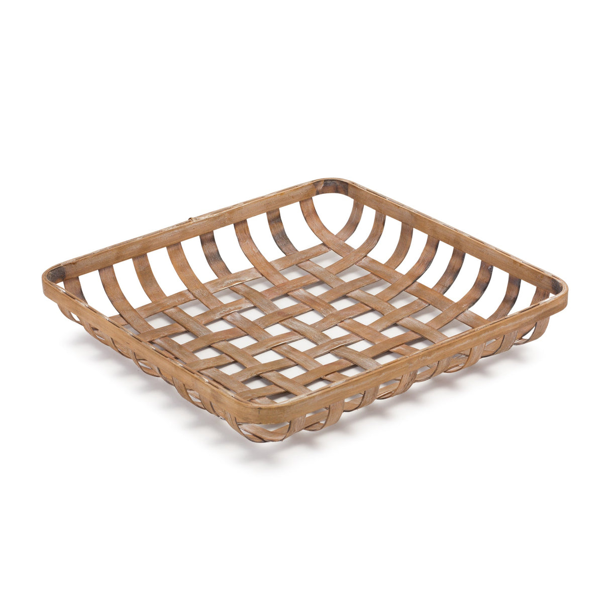 Square Bamboo Basket Tray (Set of 2)