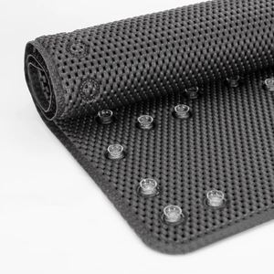 36 in. x 17 in. Non-Skid Double Foam Bath Mat with 58 Suction Cups