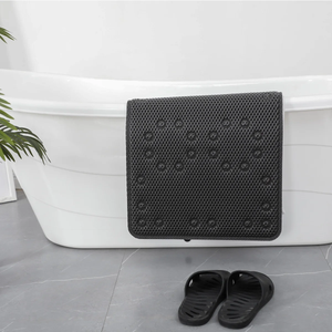 36 in. x 17 in. Non-Skid Double Foam Bath Mat with 58 Suction Cups