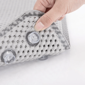 36 in. x 17 in. Non-Skid Double Foam Bath Mat with 58 Suction Cups