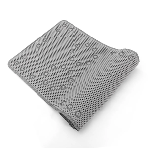 36 in. x 17 in. Non-Skid Double Foam Bath Mat with 58 Suction Cups