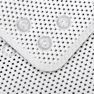 36 in. x 17 in. Non-Skid Double Foam Bath Mat with 58 Suction Cups