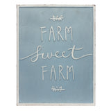 Metal Farm Life Sentiment Sign (Set of 2)