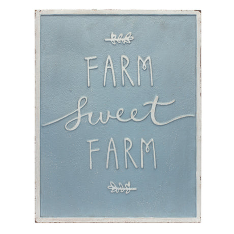Metal Farm Life Sentiment Sign (Set of 2)