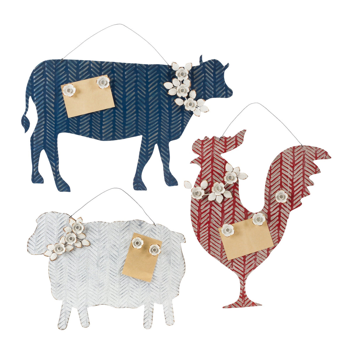 Farm-Animal-Magnetic-Memo-Board-(Set-of-3)-Wall-Sign