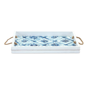 Wooden Tie-Dye Design Tray (Set of 2)