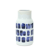 Two-tone tie dye design ceramic vase (set of 2)