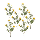 Yellow flocked protea spray (set of 6)
