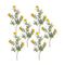 Yellow-flocked-protea-spray-(set-of-6)-Artificial-Flowering-Plants