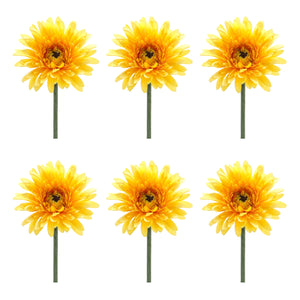 Gerbera daisy floral stem (set of 6)