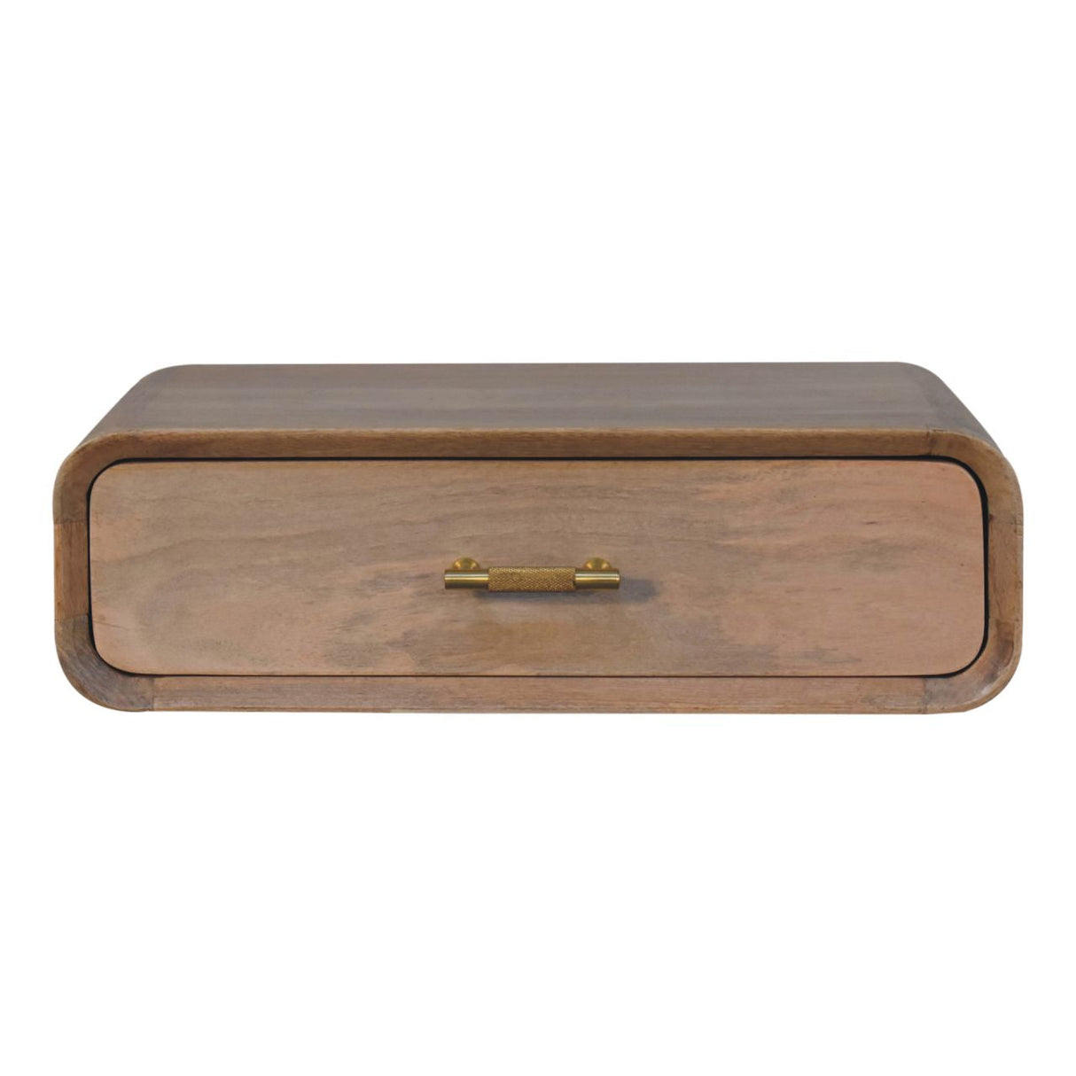 Solid Wood Sonoma T-Bar Wall-Mounted Nightstand, 1-Drawer
