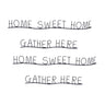 Gather and home sentiment decor (set of 4)