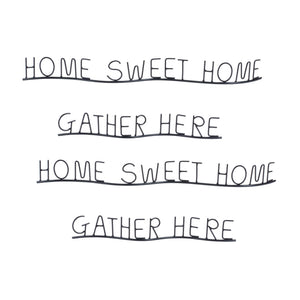 Gather and Home Sentiment Decor (Set of 4)