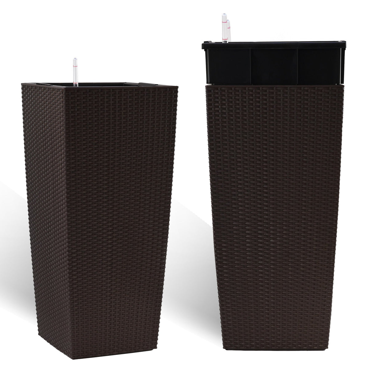 30 in Tall Large Flower Pot Planter with Self-Watering Drainage Holes