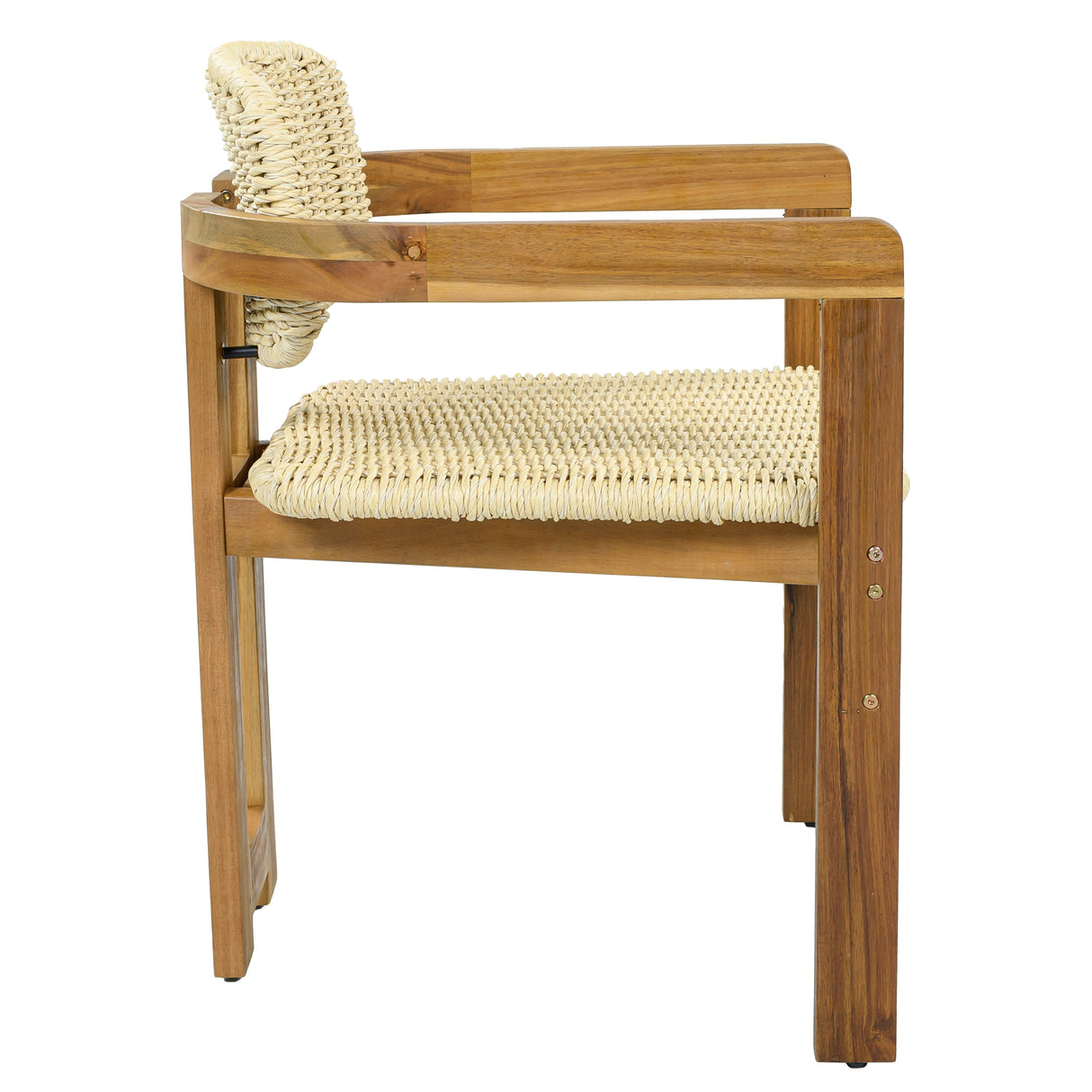 Outdoor Woven Rattan Chair Set - Two Accent Chairs