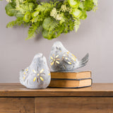 Led lighted bird figurine (set of 3)