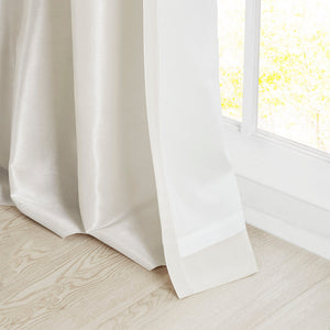 Twist Tab Lined Window Curtain Panel White 50x84'