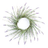 Lavender floral twig wreath 28"d