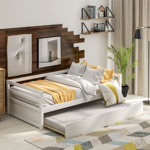 Twin Daybed With Trundle Frame Set