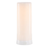 LED FIA Flame Designer Candle with White Hue 7.5"H