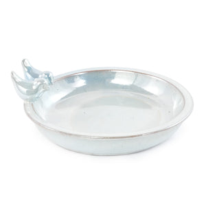Handmade Ceramic Bird Bath, 11.8 Inch
