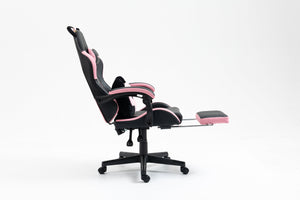Cute Cat Gaming Chair with Paw Lumbar Cushion