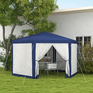 Outsunny 13' x 11' Outdoor Party Tent with Protective Mesh Sidewalls